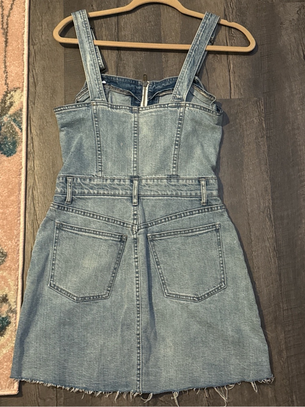 Pistola Light Wash Denim Zip-Front Dress - Picture 3 of 3